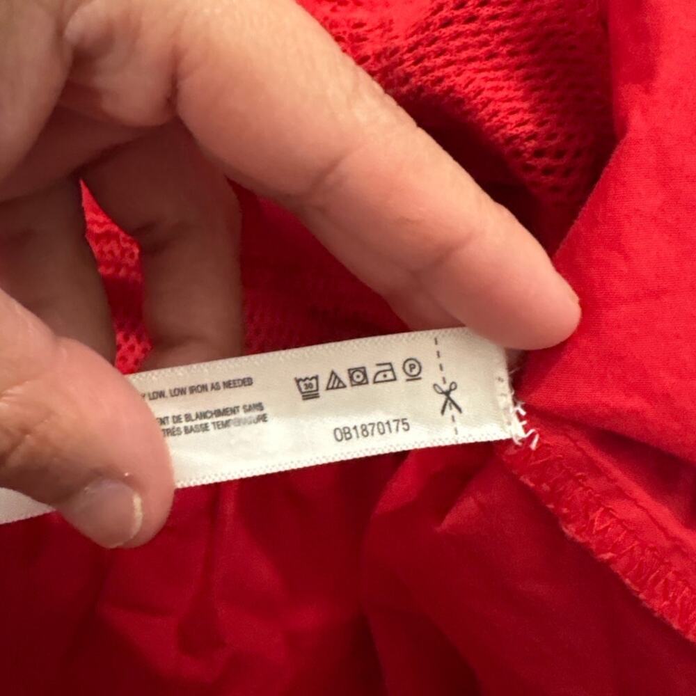 Daily Practice Anthropologie Womens Medium Red Trek Utility Mini Dress Pockets - Picture 9 of 11